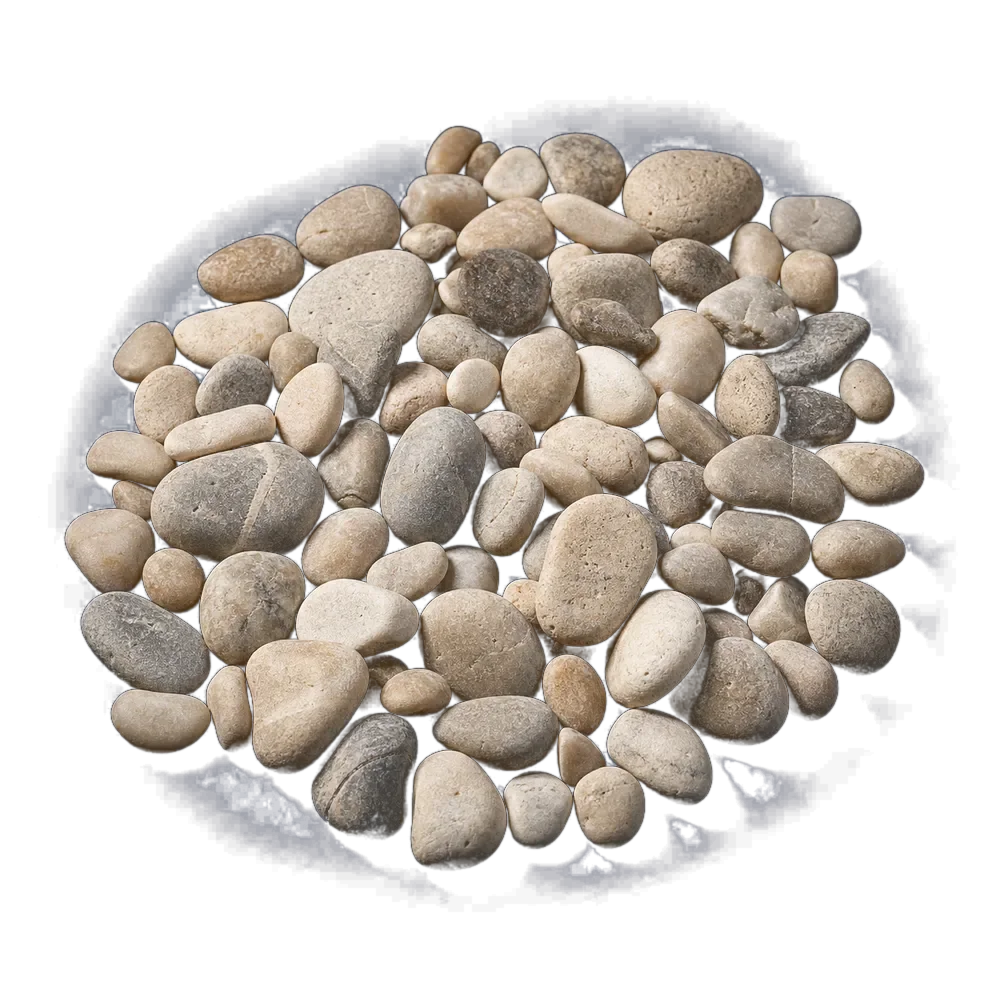 Close texture study of pebble gravel