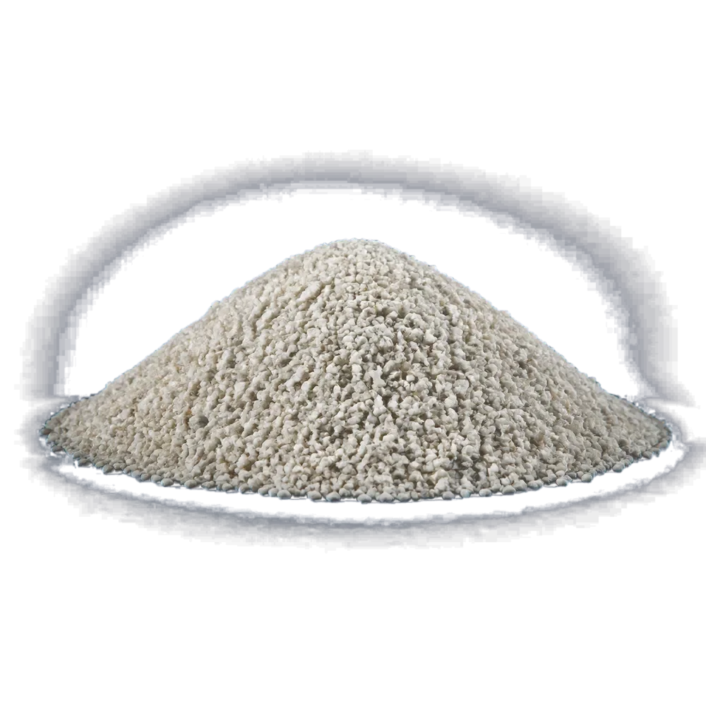 Clean studio profile of rice gravel