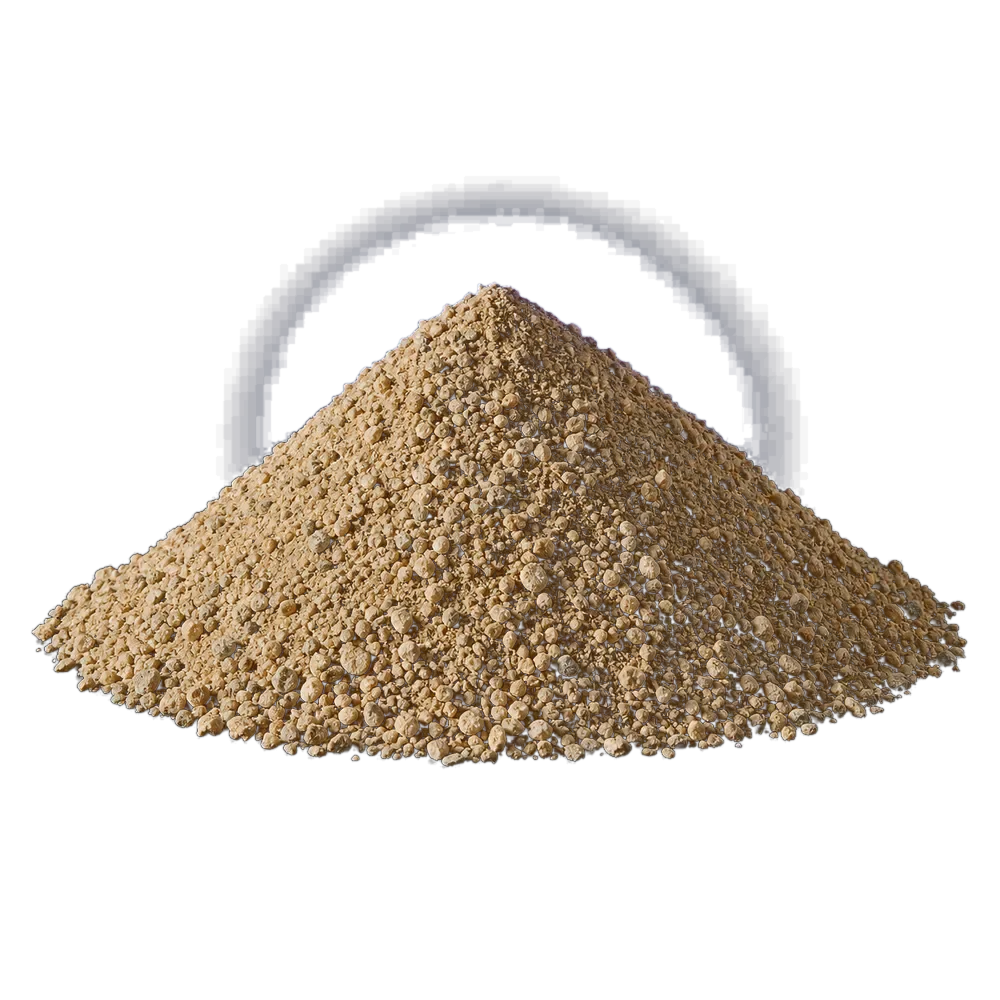 Clean studio profile of sharp sand
